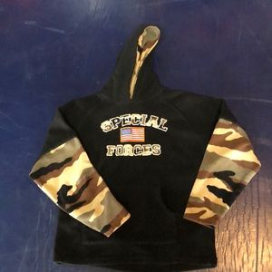 Special Forces camo fleece hoodie